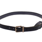 Dolce & Gabbana Blue Leather Logo Belt