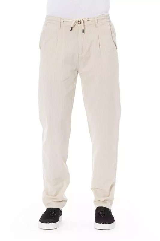 Baldinini Trend Beige Cotton Jeans & Pant