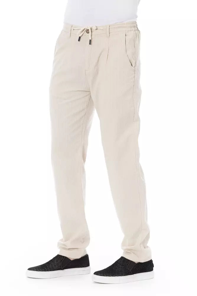 Baldinini Trend Beige Cotton Jeans & Pant