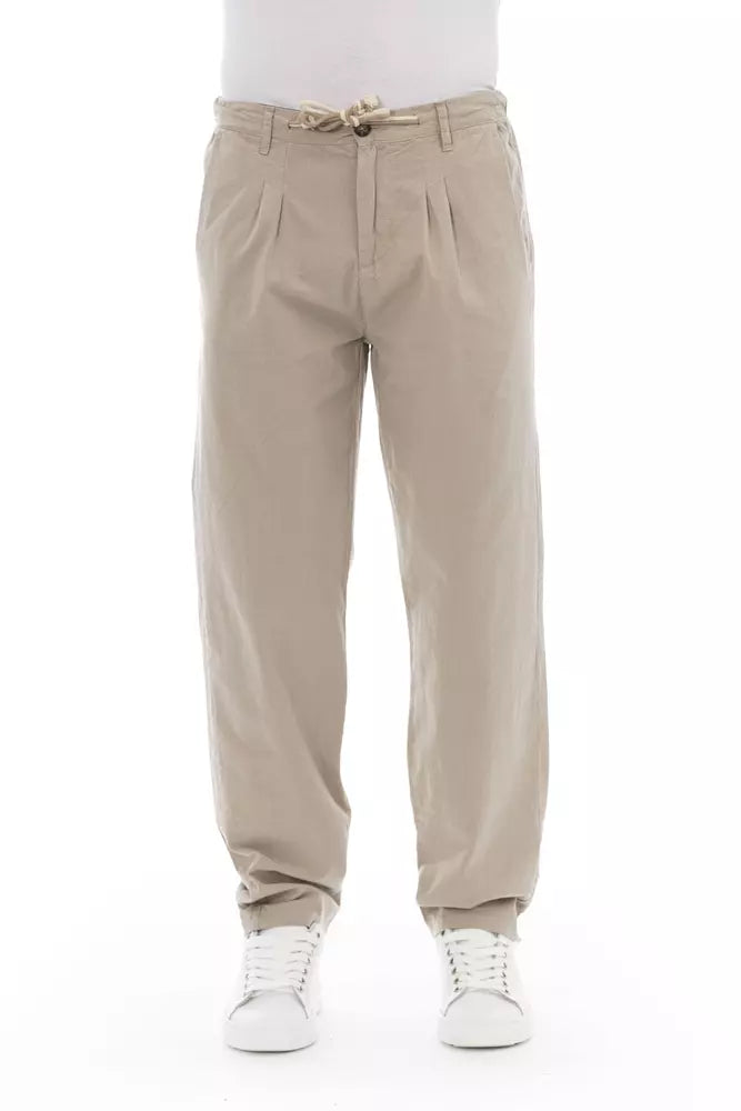 Baldinini Trend Beige Cotton Jeans & Pant