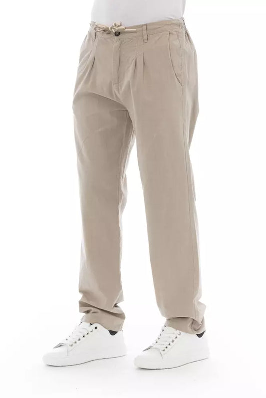 Baldinini Trend Beige Cotton Jeans & Pant