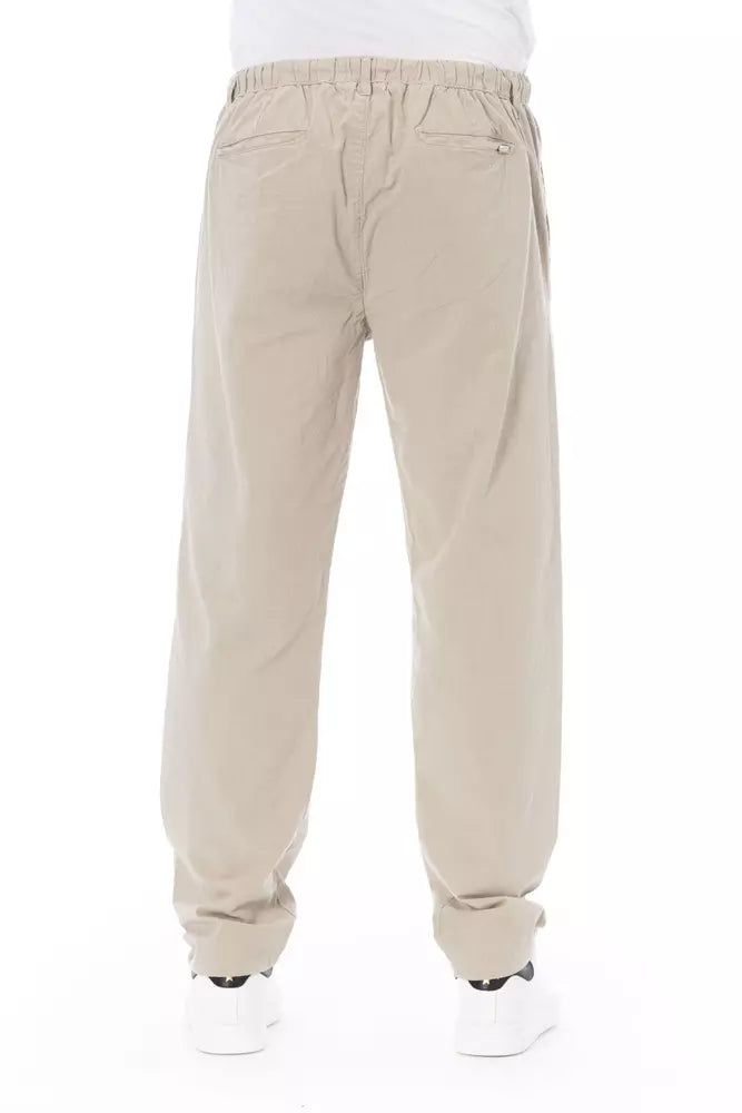 Baldinini Trend Beige Cotton Jeans & Pant