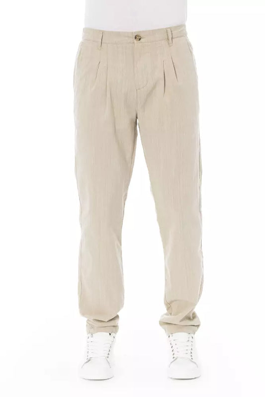 Baldinini Trend Beige Cotton Jeans & Pant