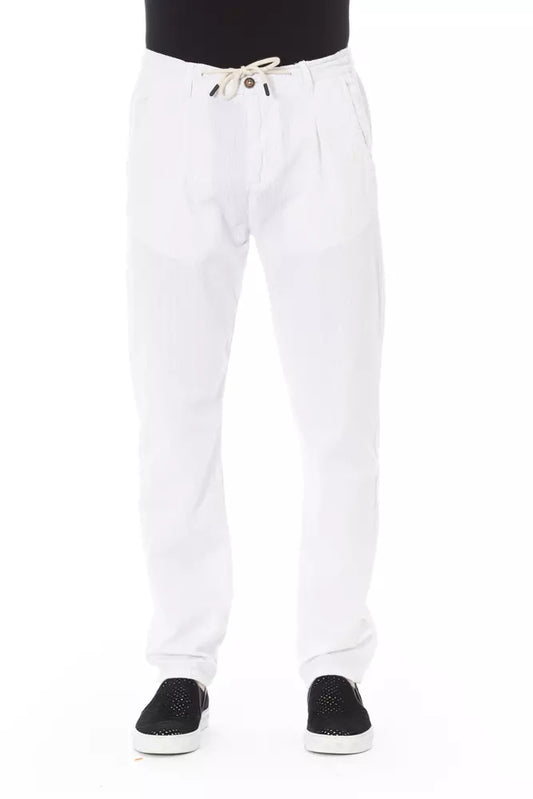 Baldinini Trend White Cotton Jeans & Pant