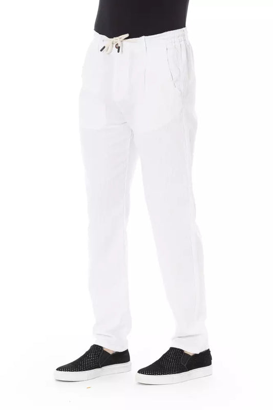 Baldinini Trend White Cotton Jeans & Pant