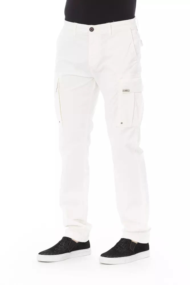 Baldinini Trend White Cotton Jeans & Pant