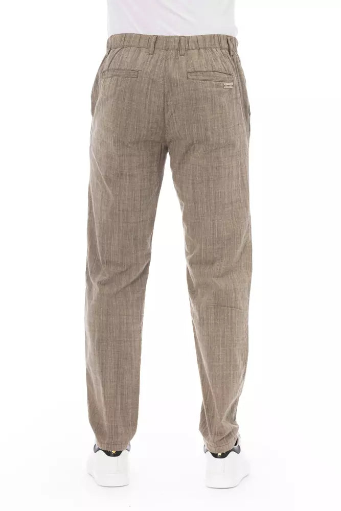 Baldinini Trend Beige Cotton Jeans & Pant