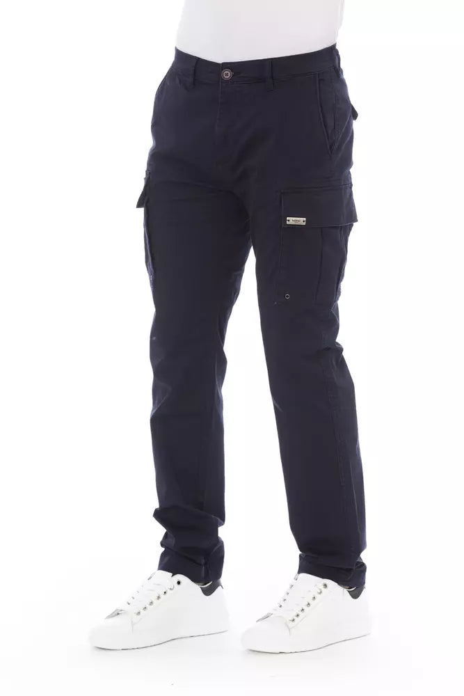 Baldinini Trend Blue Cotton Jeans & Pant