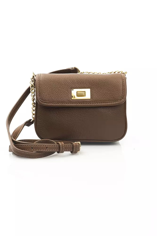 Cerruti 1881 Brown Leather Crossbody Bag