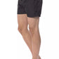 Roberto Cavalli Sport Black Polyester Men Swimsuit