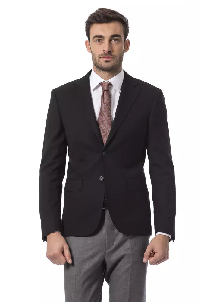 Billionaire Italian Couture Black Wool Blazer