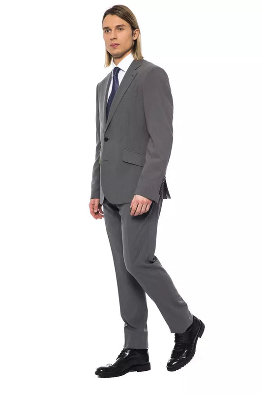 Billionaire Italian Couture Gray Wool Suit