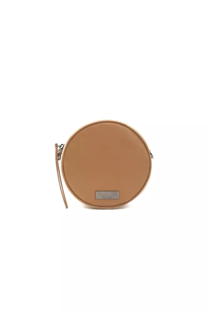 Pompei Donatella Brown Leather Crossbody Bag