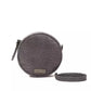 Pompei Donatella Gray Leather Crossbody Bag