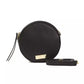 Pompei Donatella Black Leather Crossbody Bag