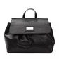 Pompei Donatella Black Leather Handbag