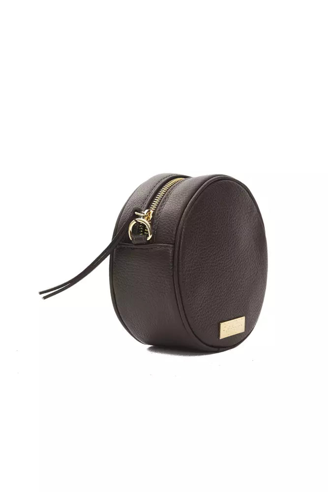 Pompei Donatella Brown Leather Crossbody Bag