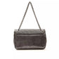 Pompei Donatella Gray Leather Crossbody Bag