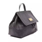 Pompei Donatella Gray Leather Handbag