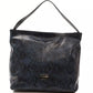 Pompei Donatella Blue Leather Shoulder Bag