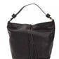 Pompei Donatella Black Leather Shoulder Bag