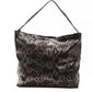 Pompei Donatella Gray Leather Shoulder Bag