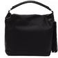 Pompei Donatella Black Leather Shoulder Bag