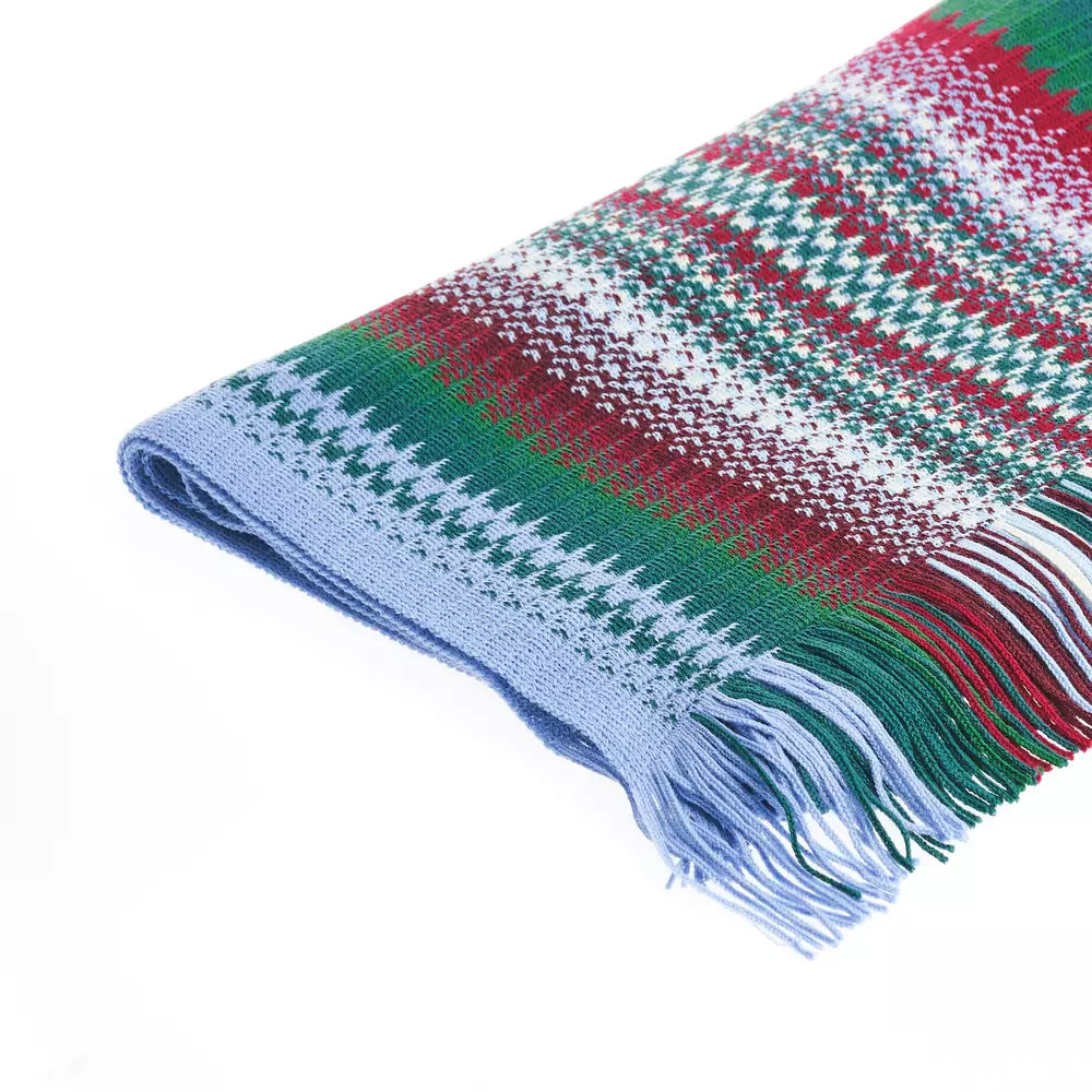 Missoni Vibrant Geometric Patterned Fringe Scarf