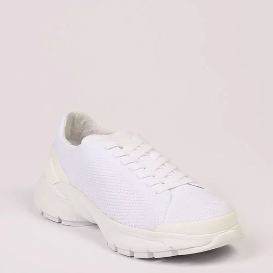 Neil Barrett Ultra-Chic Bolt Sneakers in Crisp White