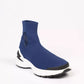 Neil Barrett Electric Bolt Sock Sneakers in Dazzling Blue