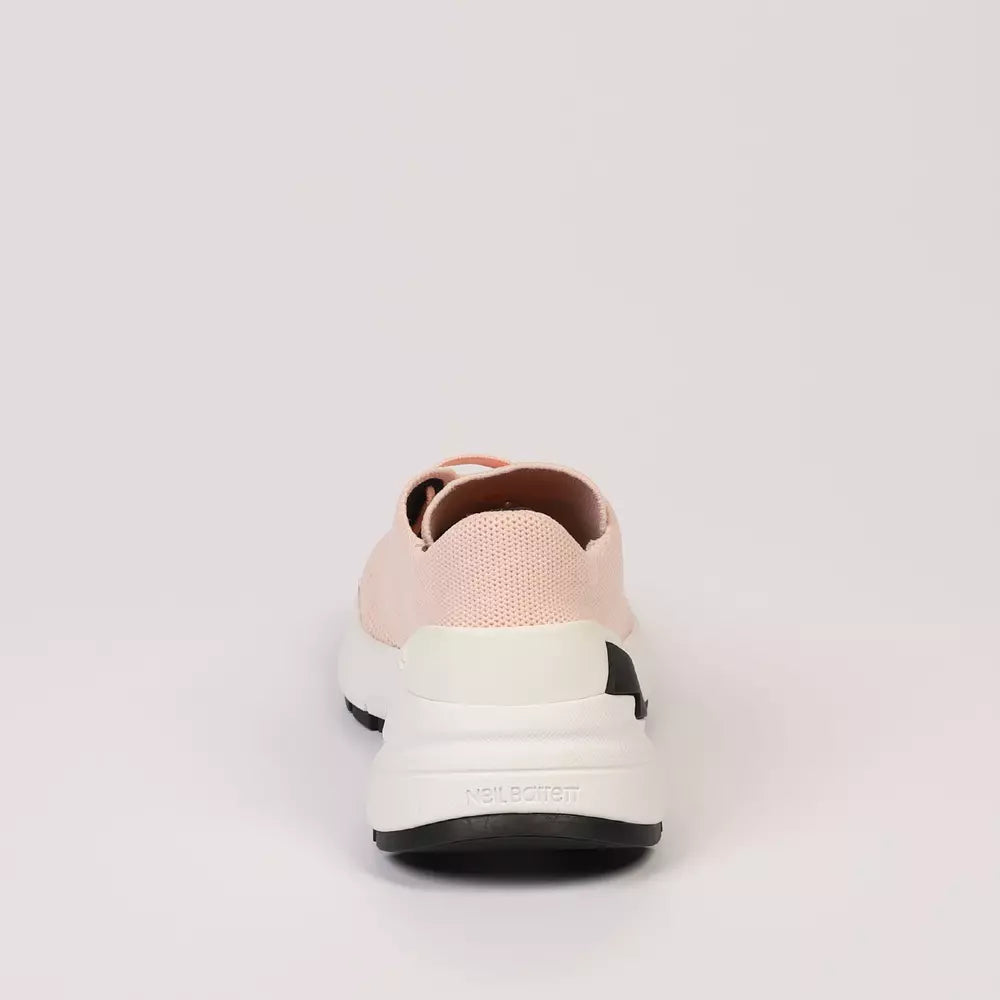 Neil Barrett Chic Pink Bolt Sneakers for Style-Conscious Men