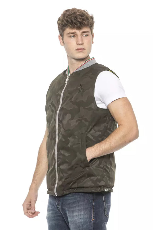 Billionaire Italian Couture Army Green Camouflage Vest