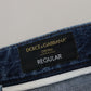 Dolce & Gabbana Blue Cotton Tattered Men Denim Jeans