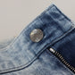 Dolce & Gabbana Light Blue Cotton Slim Fit Denim Jeans