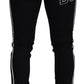 Dolce & Gabbana Black Cotton DG Crown Men Denim Jeans