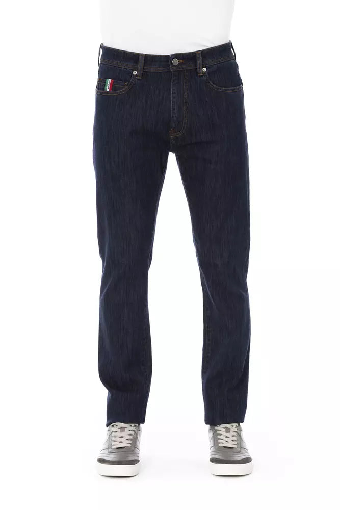 Baldinini Trend Blue Cotton Jeans & Pant