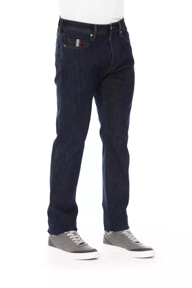 Baldinini Trend Blue Cotton Jeans & Pant