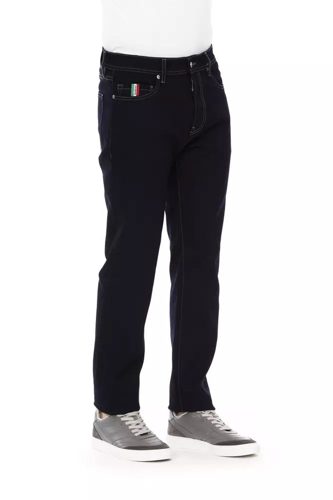 Baldinini Trend Blue Cotton Jeans & Pant