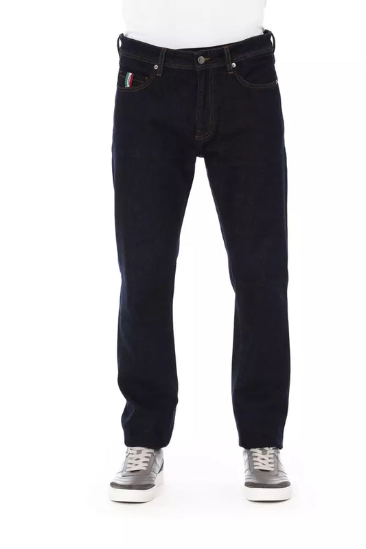 Baldinini Trend Blue Cotton Jeans & Pant