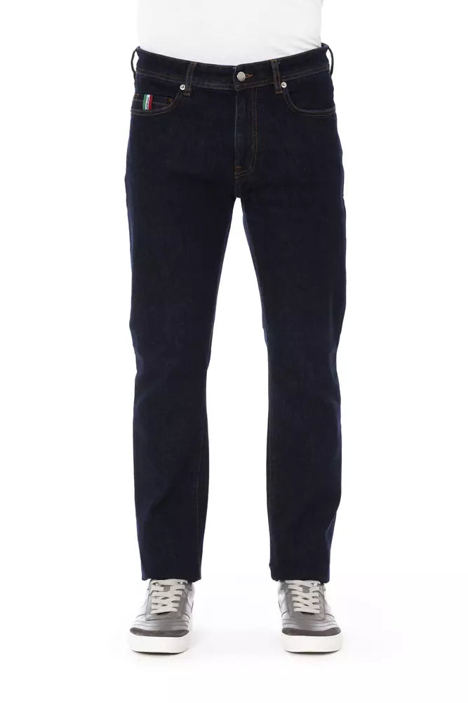 Baldinini Trend Blue Cotton Jeans & Pant