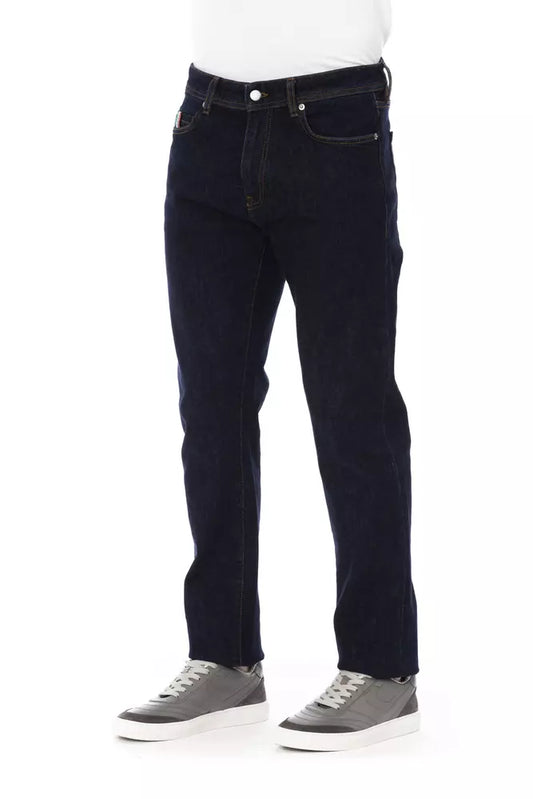 Baldinini Trend Blue Cotton Jeans & Pant