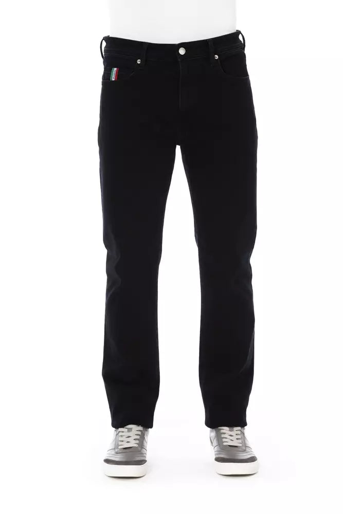 Baldinini Trend Black Cotton Jeans & Pant