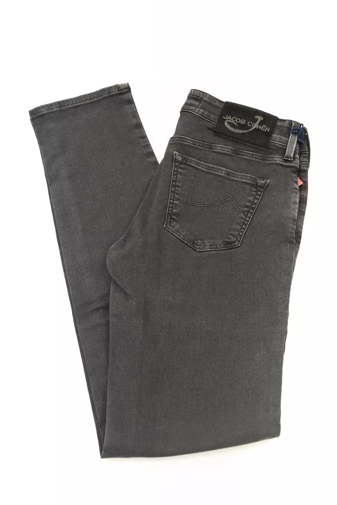 Jacob Cohen Black Cotton Jeans & Pant