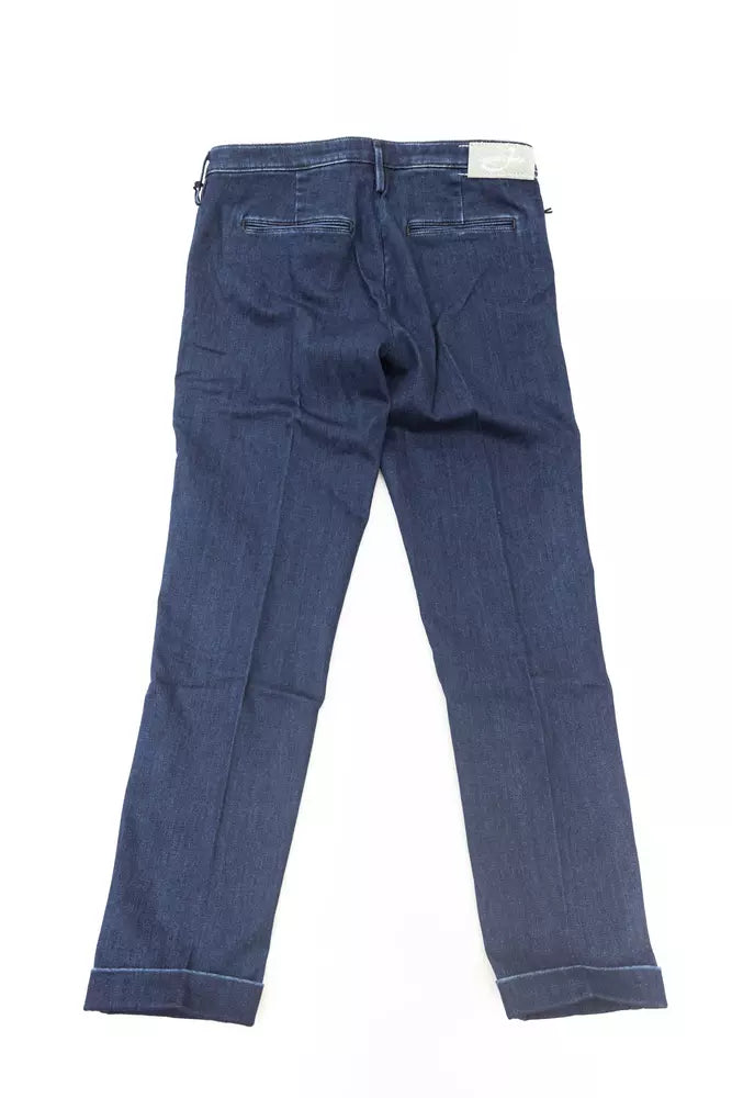 Jacob Cohen Blue Cotton Jeans & Pant