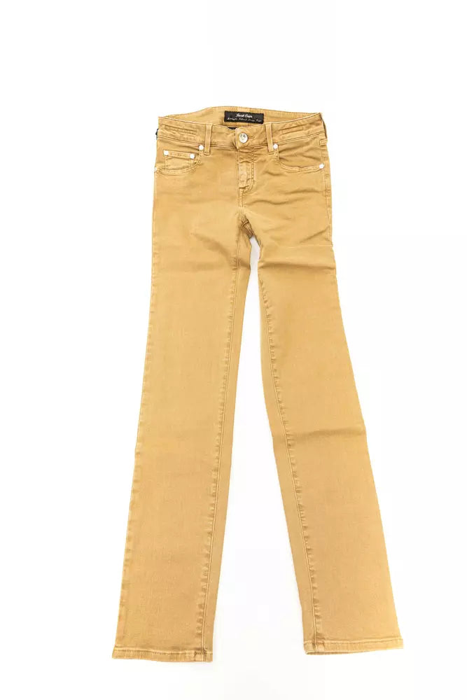 Jacob Cohen Beige Cotton Jeans & Pant