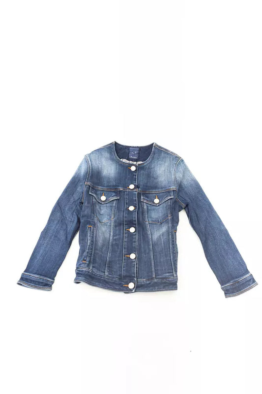 Jacob Cohen Chic Denim Round Neck Jacket