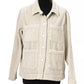 Jacob Cohen White Ribbed Button Jacket