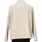 Jacob Cohen White Ribbed Button Jacket