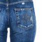 Frankie Morello Blue Cotton Jeans & Pant