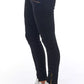 Frankie Morello Black Cotton Jeans & Pant